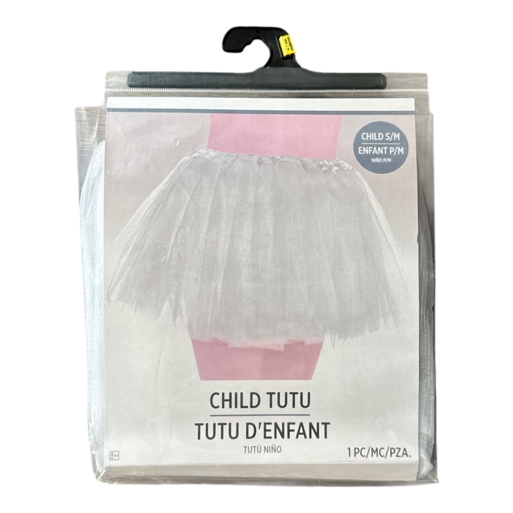 Silver Kid Tutu S/M – Cute Puffy Tulle Skirt for Ballet, Party or Dress Up NEW